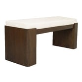 La Verde Lin Mindi Wood Ottoman Bench