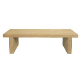 La Verde Petra Mindi Wood Ottoman Bench