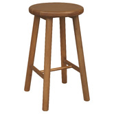 La Verde 65cm Vicky Mahogany Wood Bar Stool