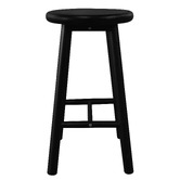 La Verde 65cm Vicky Mahogany Wood Bar Stool