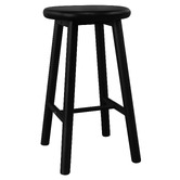 La Verde 65cm Vicky Mahogany Wood Bar Stool