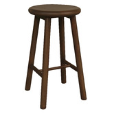 La Verde 65cm Vicky Mahogany Wood Bar Stool