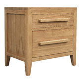 La Verde Avila Mindi Wood Bedside Table