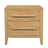 La Verde Avila Mindi Wood Bedside Table