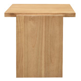 La Verde Derek Mindi Wood Side Table