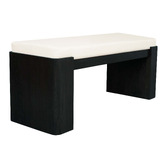 La Verde Lin Mindi Wood Ottoman Bench