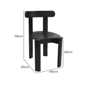 La Verde Lindsey Mahogany Wood Dining Chair