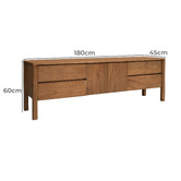La Verde Lin 2 Door Mindi Wood Entertainment Unit