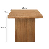 La Verde Avery Mindi Wood Side Table