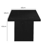 La Verde Avery Mindi Wood Side Table