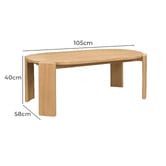 La Verde Vicky Mindi Wood Coffee Table