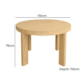 La Verde Kennith Mindi Wood Dining Table