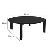 La Verde Lin Mindi Wood Coffee Table