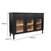 La Verde Keisha 3 Door Mindi Wood Sideboard