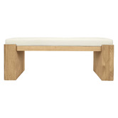 La Verde Lin Mindi Wood Ottoman Bench