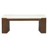 La Verde Lin Mindi Wood Ottoman Bench