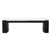 La Verde Lin Mindi Wood Ottoman Bench