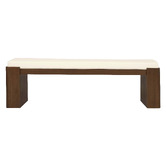 La Verde Lin Mindi Wood Ottoman Bench