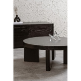 La Verde Caius Round Mindi Wood Coffee Table