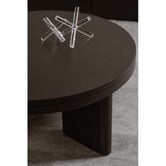 La Verde Caius Round Mindi Wood Coffee Table