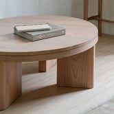 La Verde Caius Round Mindi Wood Coffee Table