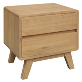 La Verde Renaud 2 Drawer Bedside Table