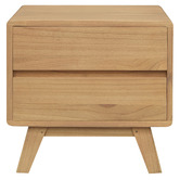 La Verde Renaud 2 Drawer Bedside Table