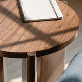 La Verde Caius Mindi Wood Side Table