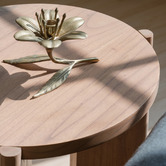 La Verde Caius Mindi Wood Side Table