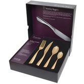 Stanley Rogers Gold Soho Stainless Steel Cutlery Set 24 Piece