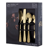 Stanley Rogers 24 Piece Gold Helmsley Stainless Steel Cutlery Set