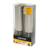 Wiltshire Set of 2 Electric Stainless Steel Salt &amp; Pepper Mills
