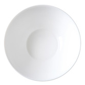 Wiltshire 12 Piece White Coupe Tempered Glass Dinner Set