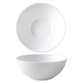 Wiltshire 12 Piece White Coupe Tempered Glass Dinner Set