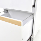 By Designs White Bianca 2 Drawer Filing Cabinet