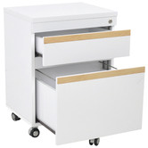 By Designs White Bianca 2 Drawer Filing Cabinet