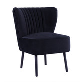 Brooklyn and Bella Black Slipper Chair