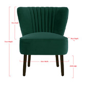 Brooklyn and Bella Ivy Green Slipper Chair