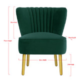 Brooklyn and Bella Ivy Green Slipper Chair
