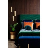 Brooklyn and Bella Ivy Green Coco Velvet Bedhead