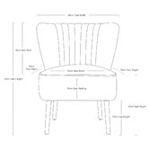 Brooklyn and Bella Coco Velvet Slipper Chair