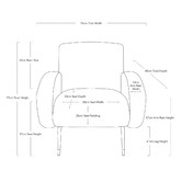 Brooklyn and Bella Gorczany Upholstered Armchair