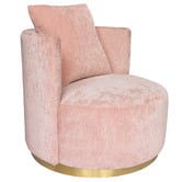 Brooklyn and Bella Tremblay Velvet Love Seat with Gold Base
