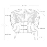 Brooklyn and Bella Perugia Velvet Armchair