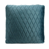 Brooklyn and Bella Steel Blue Coco Velvet Cushion