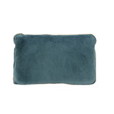 Brooklyn and Bella Steel Blue Gold Gilded Velvet Cushion