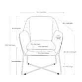 Brooklyn and Bella Riva Natural Dover Boucle Dining Chair