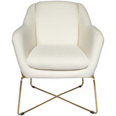 Brooklyn and Bella Riva Natural Dover Boucle Dining Chair