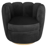 Brooklyn and Bella Rochester Velvet Swivel Armchair