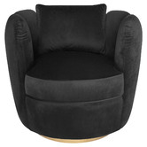 Brooklyn and Bella Rochester Velvet Swivel Armchair